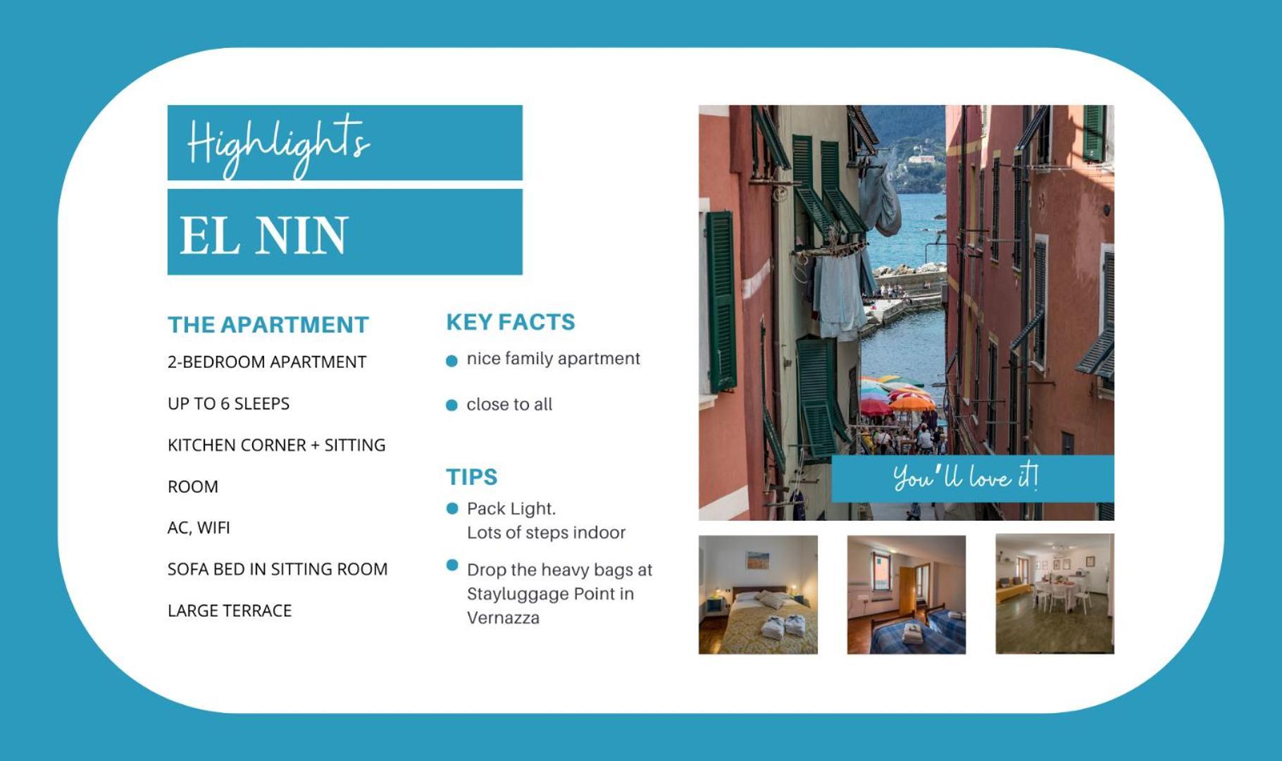 El Nin Apartment With Terrace Vernazza Dış mekan fotoğraf